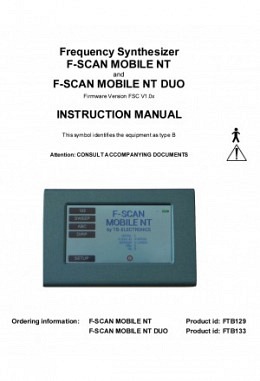 FSLIT103   F-SCAN MOBILE NT und NT DUO Instruction manual