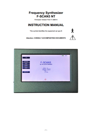FSLIT114 F-SCAN3 NT Instruction manual - Literature - TB-Electronics GmbH