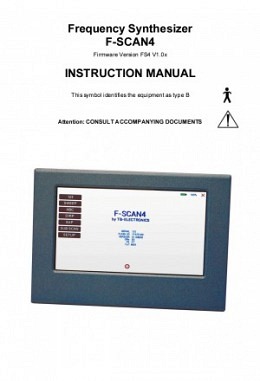 FSLIT107 F-SCAN4 Instruction manual